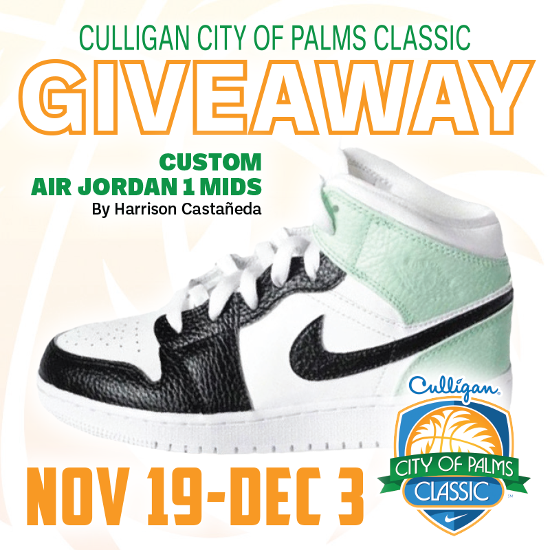 Culligan City of Plams Classic Giveaway - Custom Air Jordan 1 Mids by Harrison Castaneda (November 19th - December 3rd)